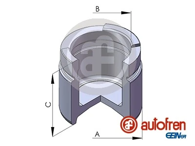 Piston, brake caliper